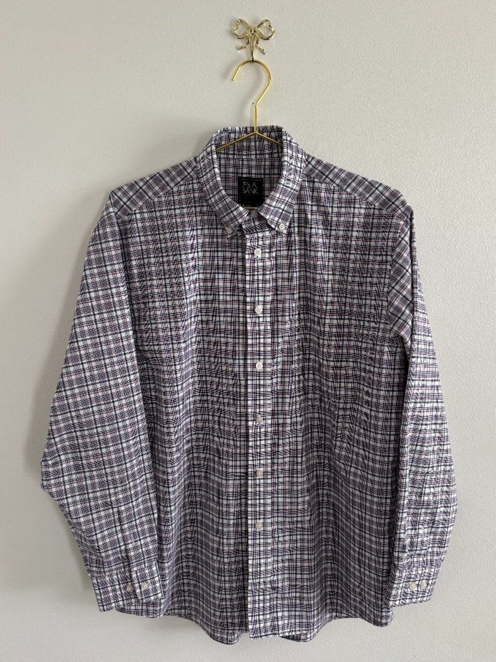 Jos A Bank Button Down Shirt Traveler Collection |  Men's Medium